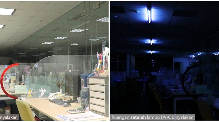 Penerapan lampu UC-V di Ruang Kerja Kantor_2